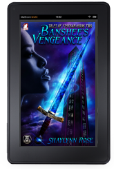 Cover to Ylva Publishing's Banshee's Vengeance by Shaylynn Rose