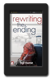 cover of the lesbian romance rewriting the ending by hp tune