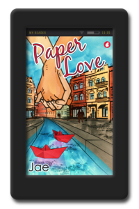 Cover of the lesbian enemies to lovers romance Paper Love by Jae