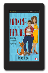 Cover of Looking for Trouble by Jess Lea an enemies to lovers lesbian romance